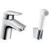 Смеситель для раковины Hansgrohe Logis 71290000 с гигиеническим душем