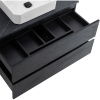 Тумба с раковиной Cezares Molveno 46 100 nero, со столешницей
