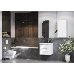 Купить Шкаф AQUATON Оливия 35 R белый матовый в Москве с доставкой Шкаф AQUATON Оливия 35 R белый матовый