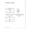 Раковина мебельная Sanita Luxe Quadro 90 WB.FN/Quadro/90-C/WHT.G/S1 белая