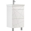 Тумба с раковиной Vigo Geometry 50 белая