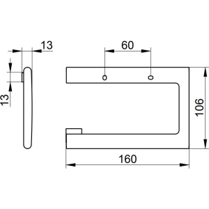 Купить Держатель туалетной бумаги Keuco Edition 400 11562 хром черный в Москве с доставкой Держатель туалетной бумаги Keuco Edition 400 11562 хром черный