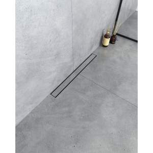 Душевой трап (лоток) Boheme Premium Linear 60 см, черный