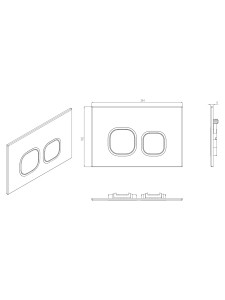 Кнопка слива WeltWasser BAMBERG BL-N (10000014188)