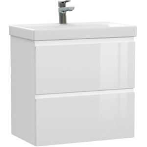 Тумба с раковиной Cersanit Moduo slim 60 белая