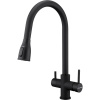 Смеситель для кухни Paulmark Lange 214212-401, антрацит