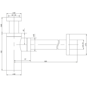 Сифон для раковины Timo 958/00L