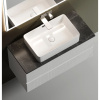 Тумба с раковиной Sancos Snob T 100 см, bianco, столешница черный мрамор, раковина CN5025