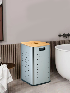 Корзина для белья Матовая сталь WeltWasser NANSY MT 55L (10000013379)