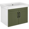 Тумба с раковиной DIWO Сочи 60, подвесная, зеленая