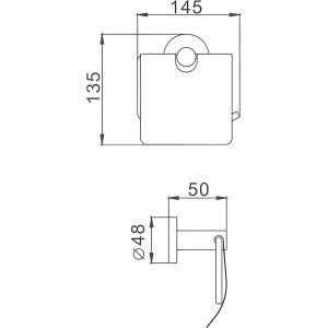 Держатель туалетной бумаги Haiba HB87 03