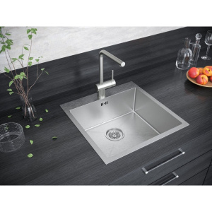 Купить Мойка кухонная Paulmark Kroner PM215151-BS, брашированная нержавеющая сталь в Москве с доставкой Мойка кухонная Paulmark Kroner PM215151-BS, брашированная нержавеющая сталь