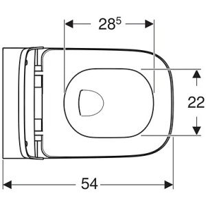 Унитаз подвесной с сиденьем микролифт Geberit Smyle Square 500.683.01.2 безободковый