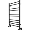 Полотенцесушитель водяной 500x800 Aquatek Либерти AQ RR1080BL черный