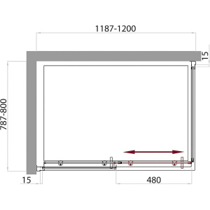 Купить Душевой уголок BelBagno Uno AH 1 120/80 C Cr в Москве с доставкой Душевой уголок BelBagno Uno AH 1 120/80 C Cr