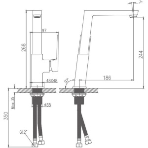 Смеситель для кухни Haiba HB191 HB70191