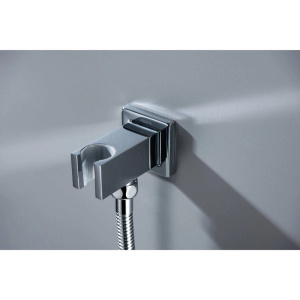 Шланговое подключение с держателем для душа Aquatek AQ2463CR хром