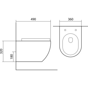Унитаз подвесной Акватек Европа AQ1900-00 безободковый