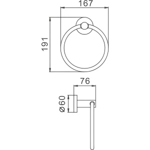 Полотенцедержатель Haiba HB83 04