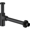 Сифон для раковины Kludi 1002039-00, с донным клапаном 1042639-00, черный матовый