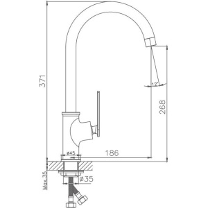 Смеситель для кухни Haiba HB589 HB70589