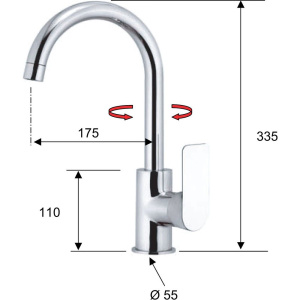 Смеситель для кухни Remer Infinity I72