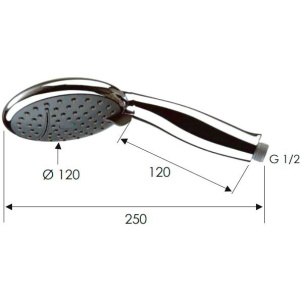 Купить Душевая лейка Remer 318CAX в Москве с доставкой Душевая лейка Remer 318CAX