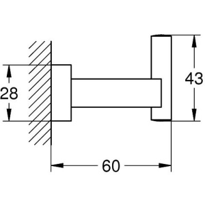Купить Крючок Grohe Essentials Cube 40511001 в Москве с доставкой Крючок Grohe Essentials Cube 40511001