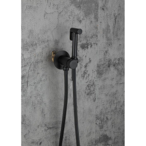 Гигиенический душ Frap F7505-6 со смесителем, С ВНУТРЕННЕЙ ЧАСТЬЮ, черный