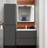 Шкаф-пенал Art&Max Bianchi серый матовый