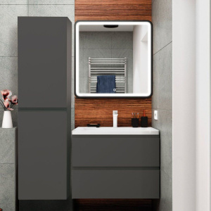 Шкаф-пенал Art&Max Bianchi серый матовый