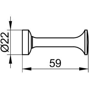 Крючок для ванной Keuco Elegance 11615010000 хром