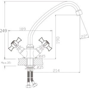 Смеситель для кухни Haiba HB24 HB4924