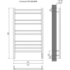 Полотенцесушитель электрический Акватек Альтаир П10 50x90 хром