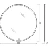 Зеркало круглое BelBagno SPC-RNG-800-LED-TCH-WARM с подогревом