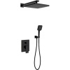 Душевой комплект Vincea Next VSFW-1N1MB С ВНУТРЕННЕЙ ЧАСТЬЮ, черный матовый
