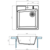 Мойка кухонная AQUATON Парма графит
