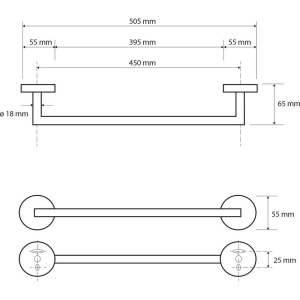 Полотенцедержатель Bemeta White 104204024