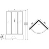 Душевая кабина Niagara Classic NG-6707-14 80x80 см