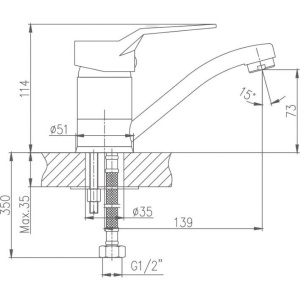 Купить Смеситель для кухни Haiba HB63 HB4563 в Москве с доставкой Смеситель для кухни Haiba HB63 HB4563