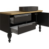 Тумба с раковиной STWORKI Prestige 140 black matt