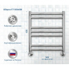 Полотенцесушитель водяной Акватек Оберон П7 50x60 хром