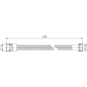 Купить Душевой шланг Акватек AQ2100MB 125 см, черный в Москве с доставкой Душевой шланг Акватек AQ2100MB 125 см, черный
