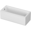 Акриловая ванна Cezares Plane Solo Mini 180x80 см, с каркасом
