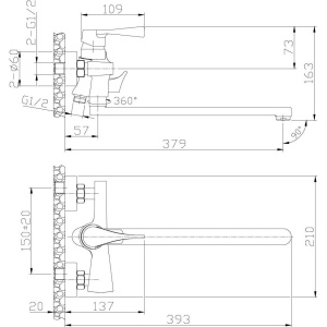 Универсальный смеситель Rossinka RS34 RS34-32