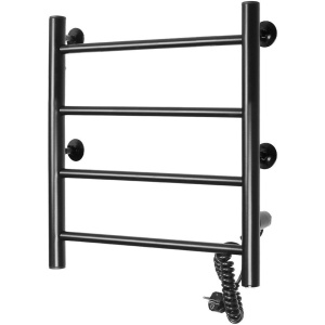 Купить Полотенцесушитель электрический Domoterm Классик DMT 109-4 50x50, черный, R в Москве с доставкой Полотенцесушитель электрический Domoterm Классик DMT 109-4 50x50, черный, R