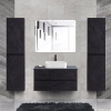 Мебель для ванной Cezares Molveno 46 100 nero, со столешницей