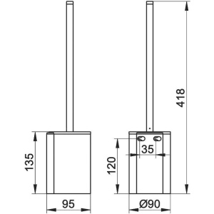 Ершик Keuco Plan 14972370200 черный