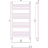 Полотенцесушитель водяной Сунержа Богема + 120x60, прямая