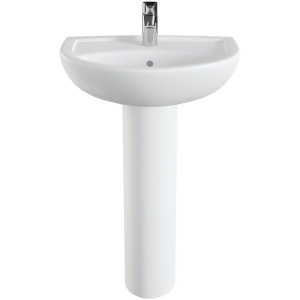 Раковина Norm Fit 55 см, с пьедесталом